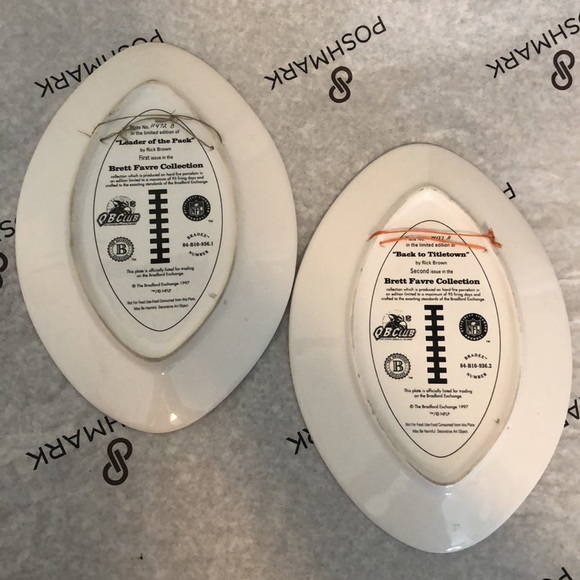 Set of BRETT FAVRE 1997 collector plates - Picture 5 of 10